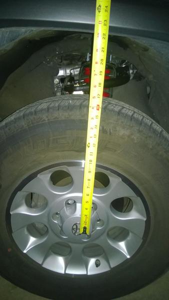 Front Wheel well spacing - post-lift