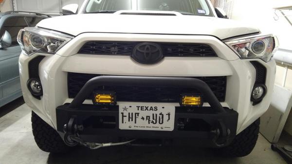 Front with lights and winch bumper
