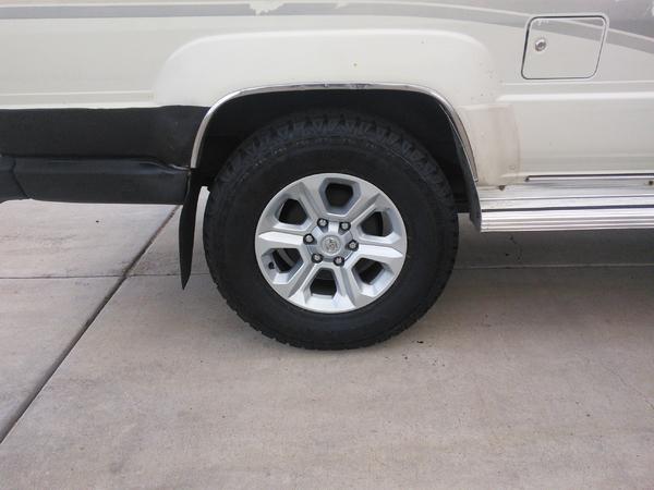Gave myslef another 1-1/4" clearance at the running board, not necessary but makes me sleep better.