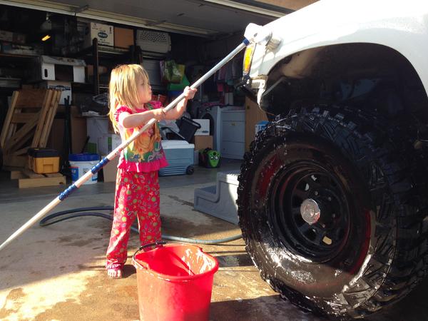 Getting some help scrubbin