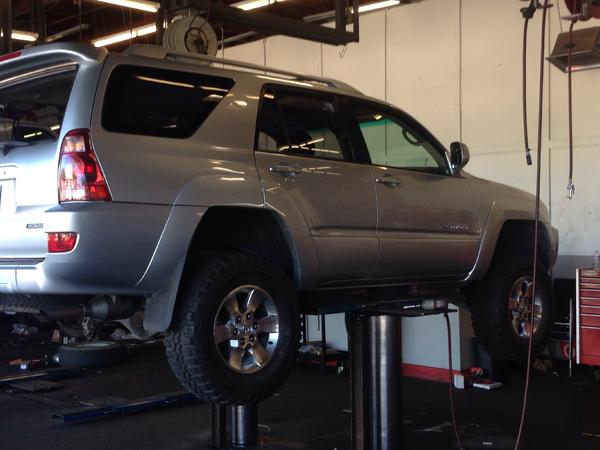 Getting the 285/75s Maxxis Bighorns put on.  
Temporary tires to use while the springs settle & BMC done.