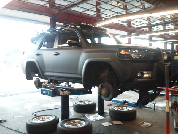 Getting the lift put in.