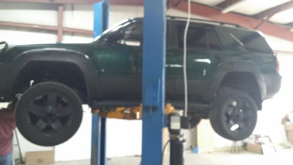 Getting the new lift on.