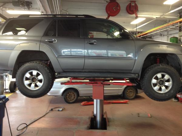 Getting the tires and suspension, back in 2013.