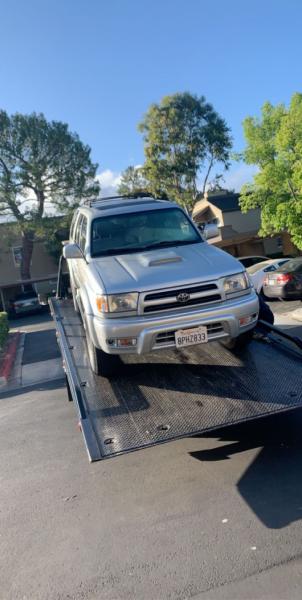 getting towed back to my house after the starter failed