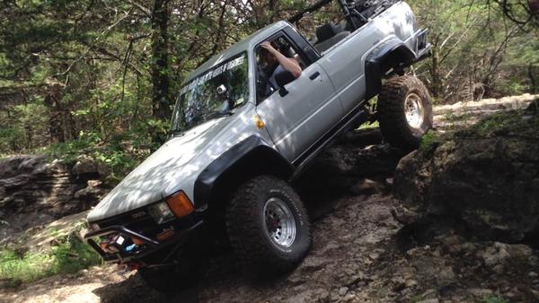 Going down "Big Dump" at KS Rocks