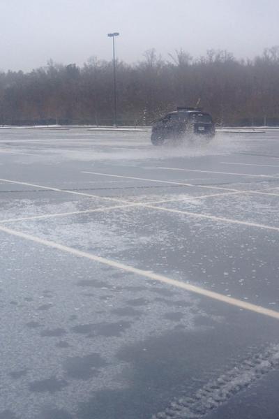 Goofing off in the kohl's parking lot