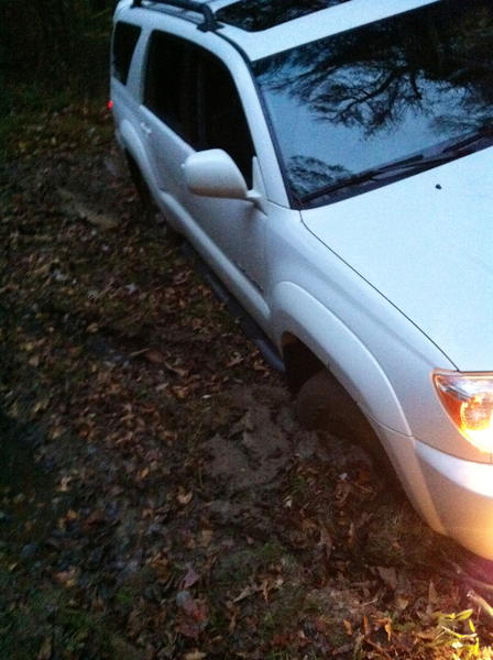 Got her stuck. Nov.'12