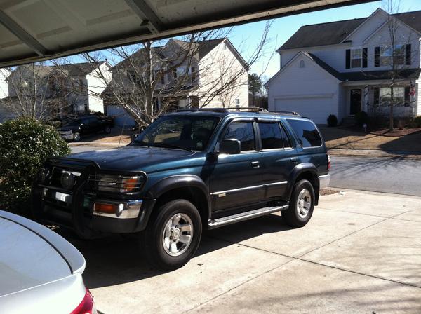 Got he's first bath today!! (:
Think I'll name him Roger the 4runner lol