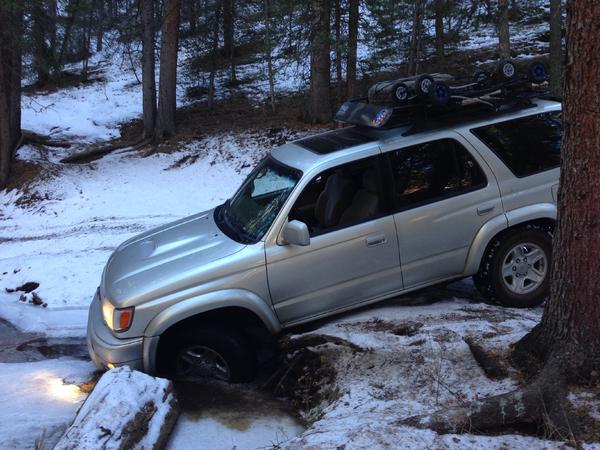 Got super stuck when I dropped into the only area of water that was a foot deep. Duh.