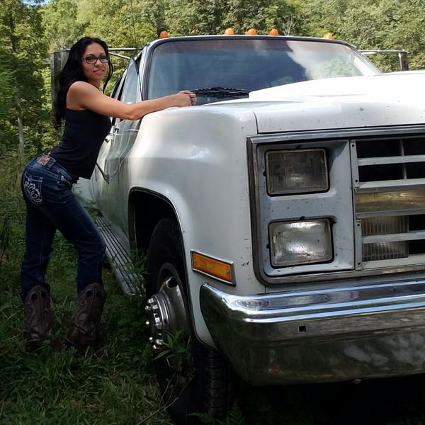 Gotta love a girl and her truck ;-)