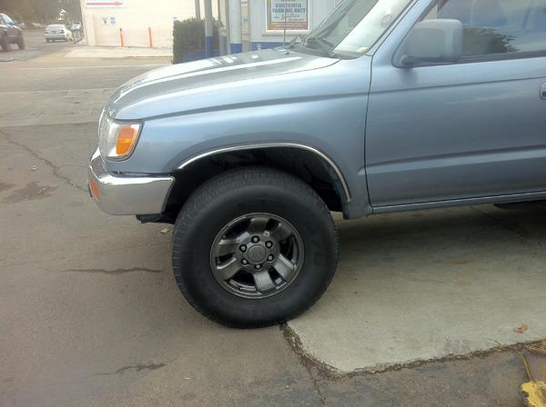 Graphite wheels, front valence delete