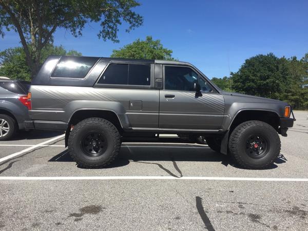 Gray 1987, OME torsion bar lift, OME shocks, 15x8 AR172 baja wheels, Lots more to do