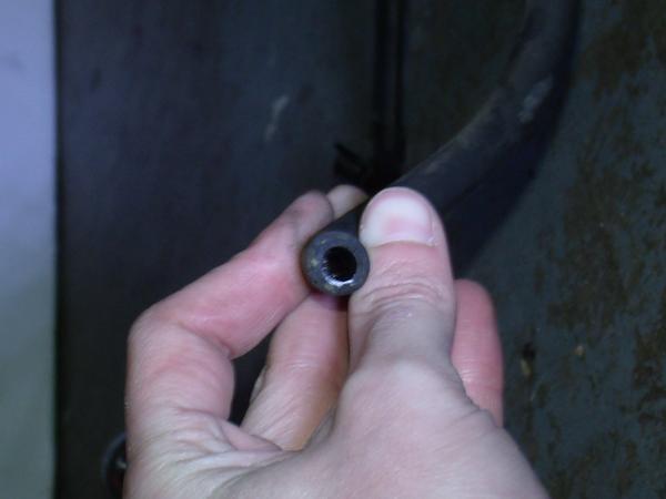 Grease in hose?