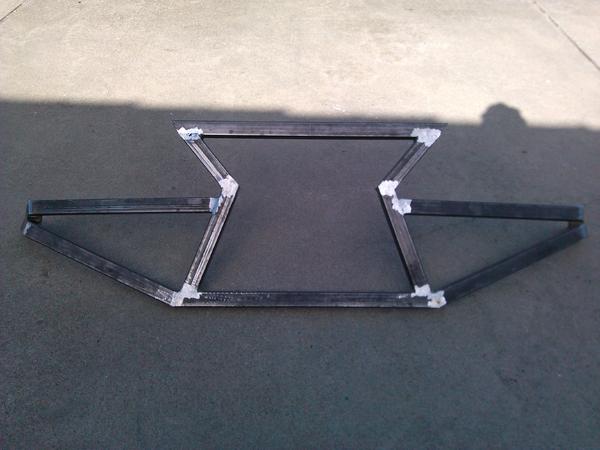 Grill/bumper welded up and ready for paint