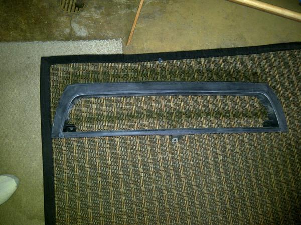 grille frame ready for bondo