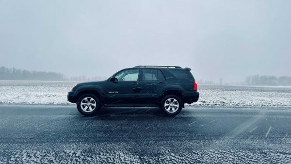 Had to drive through a winter storm on the 2 hour drive home from the dealer. Stopped for a photo shoot.