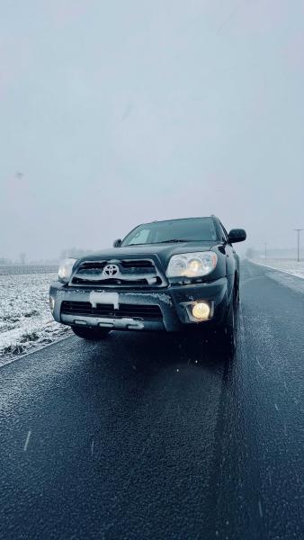 Had to drive through a winter storm on the 2 hour drive home from the dealer. Stopped for a photo shoot.
