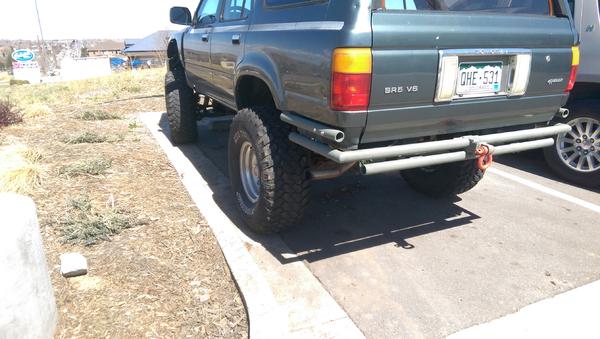 Half way done. 2inch DOM tubing, 1/4inch wall. Extremely tough stuff :)