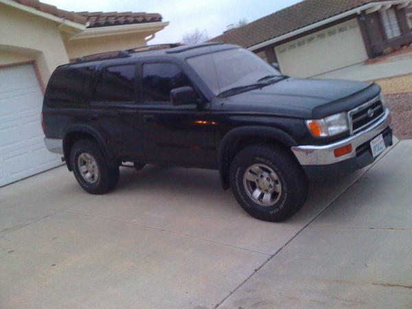 hammerd out the bumper so that it sat straight, but still had some dings