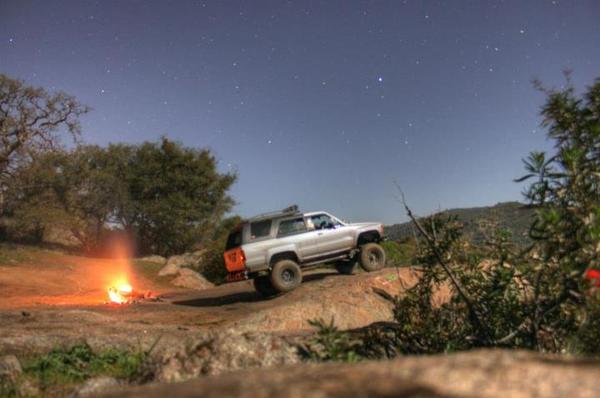 hanging out with a bon fire!