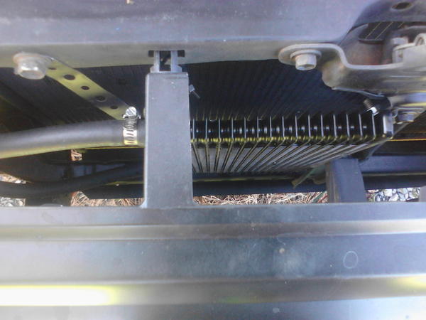 Hayden 678 maxi cool trans cooler. Completely bypassed radiator. No chance in hell this one's getting pink milkshake :)