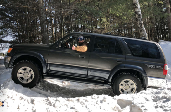 Hayward, WI- February 2018

2nd weekend after getting the truck- trying to sink it into a bank.