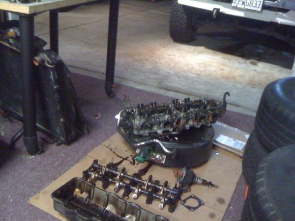 Head in the garage floor