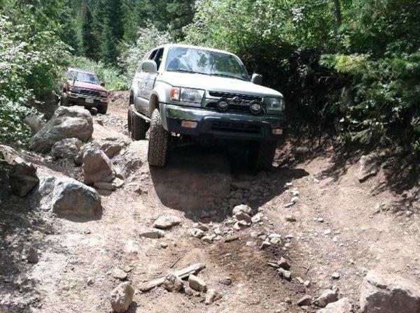 Headed back down the trail.
