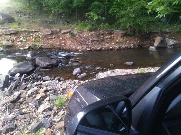Heading down to the stream somewhere in Northern VA.