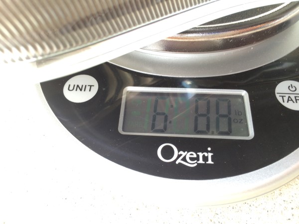Headlamp weight