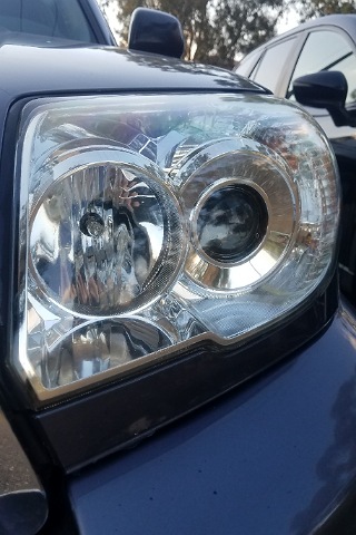 Headlight after restoring