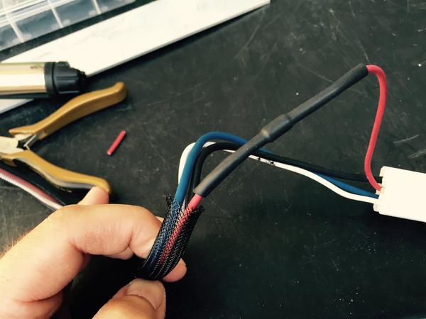 Heat shrink added