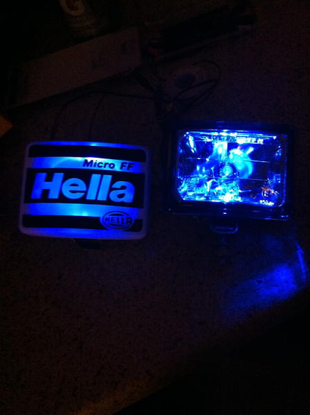 HELLA MICRO FF WITH LED INSTALLED.
Again I am aware of the Law!
