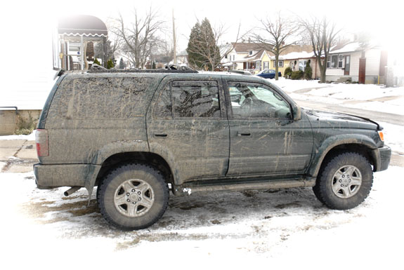 Her first mud bath