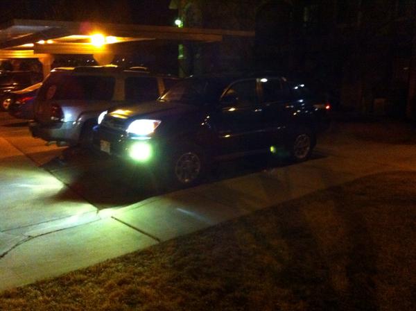 HID 4300K low beams, HID 3000K fogs installed