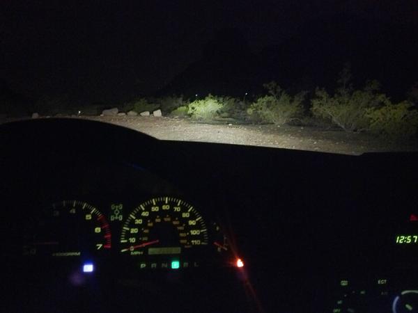 High beams and LED Plate