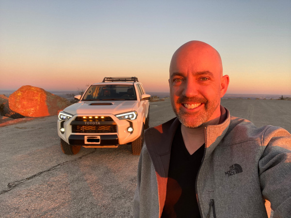Highest point in Oklahoma, Mt Scott (2464' MSL) sunset selfie.