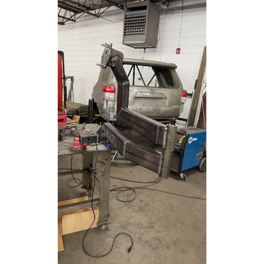 Hitch Mounted Swing Arm Tire Carrier - Progress First Unit