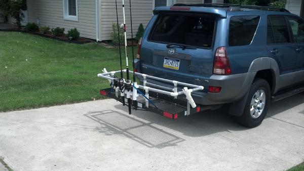 Hitch Rack ready for surf fishing!!!!!!