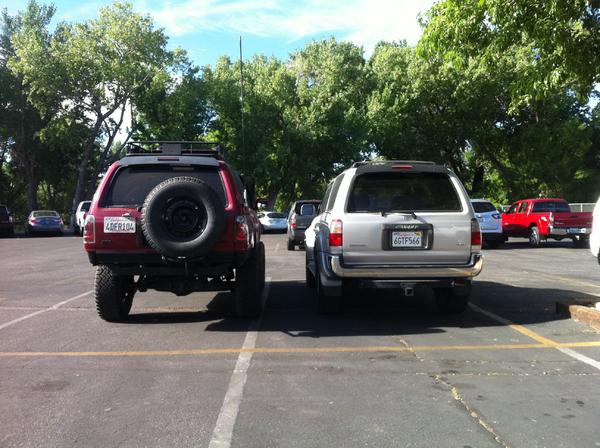 Home built rear tire carrier