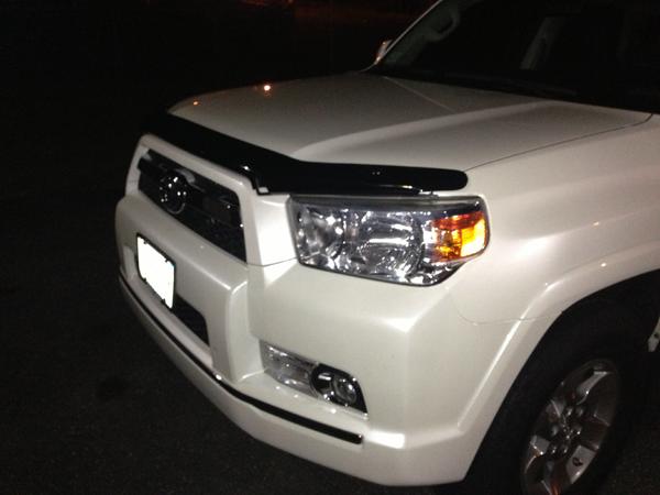 Hopefully less bugs on windsheild and less hood damage from rocks