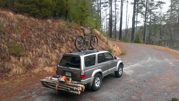 how to carry firewood with a 4Runner