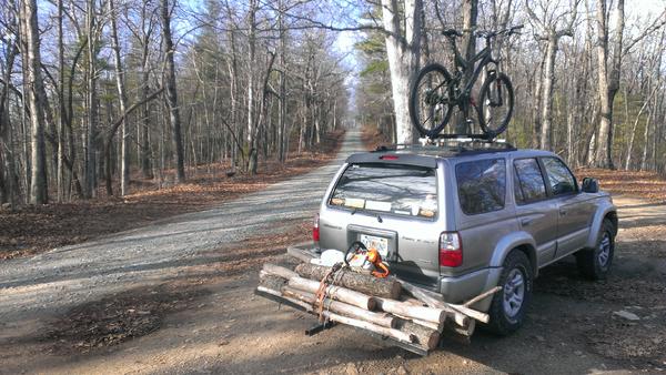 how to carry firewood with a 4Runner