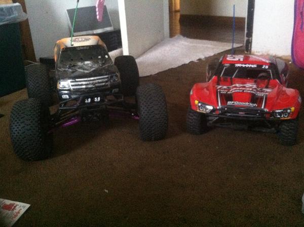 HPI SAVAGE XL AND TRAXXAS SLAYER PRO