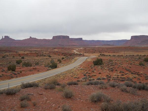Hwy 128 as it crosses the Amphitheater section