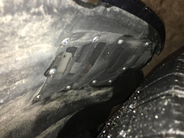 I added this screen over the vent on the passenger side fender wall, to keep debris out of the bumper and from getting into my Opt-7 LED lights. I riv