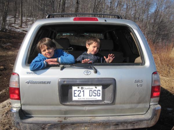 I always take my boys out with me