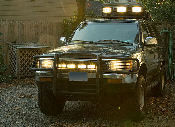I finish installing my off-road lights.