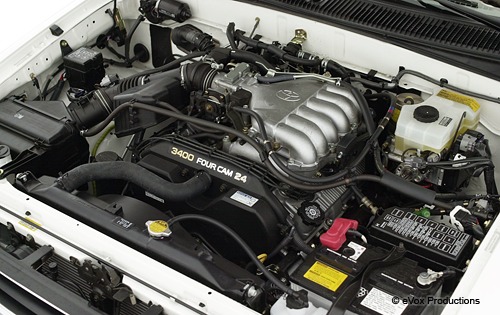 I never thought to take pics of the 3400 V6 under the hood, before I sold my 3rd Generation 4Runner; thank God for the internet!